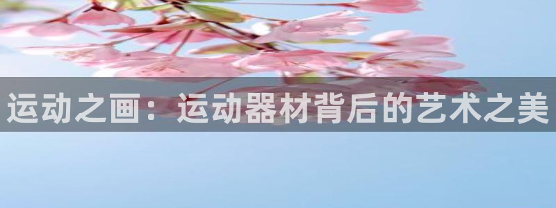 意昂体育4平台APP：运动之画：运动器材背后的艺术之美