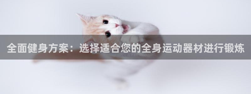 意昂体育4软件：全面健身方案：选择适合您的全身运动器材进行锻