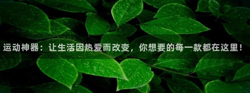 意昂体育4招商电话：运动神器：让生活因热爱而改变，你想要的每